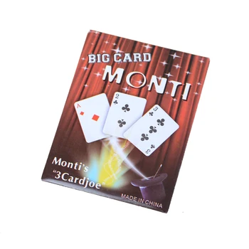 Fookus 3 Card Monte Magic Trikke Magic Kaarte Magic Tähed Klassikaline Päevalille Magic Poker Kaardid Hot Müük Magia
