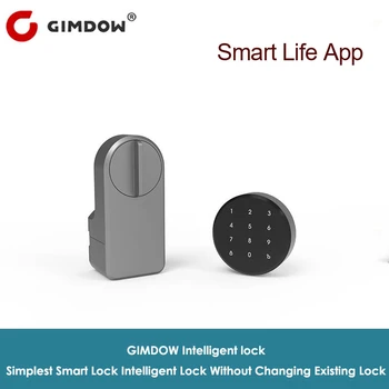 GIMDOW smart ukse lukustus Digitaalne Parool Bluetooth-ühilduva Intelligentne Kleebise Paigaldamine Tuya Nutikas Elektrooniline Ukse Lukk