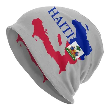 Haiti Kaart Lipu Kapoti Femme Hip-Hop Kootud Müts Meestele Naiste Sooja Talve Mütsid Beanies