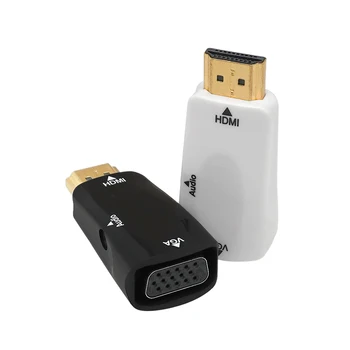 HDMI-ühilduvate VGA Kaabel Converter Meeste Famale Konverteri Adapter 3.5 mm Jack Audio HD 1080P PC, Sülearvuti, Tablett