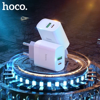 HOCO Mini Laadija EU Pistik-USB-Laadija Kiire Laadimine PD20W+QC18W Kiire Tasuta Adapter iPhone 14 13 12 Pro Max Huawei Xiaomi