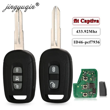 jingyuqin Auto Remote Key Kontrolli 433Mhz ID46 eest, Chevrolet Captiva, Opel Antara 2/3 Nupud, Auto Võtmeta Fob koos pcf7936 Kiip