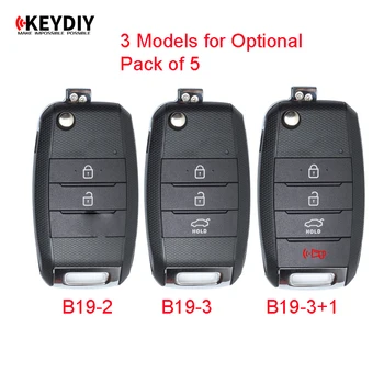 KEYDIY 5 tk Universal Remote B-Seeria KD900 KD900+ URG200 ,KEYDIY B-Seeria Puldid jaoks B19