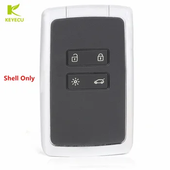 KEYECU Asendamine Uue 4 Button Remote Key Shell Juhul Eluaseme Renault Koleos Kadjar Megan 2016 2017