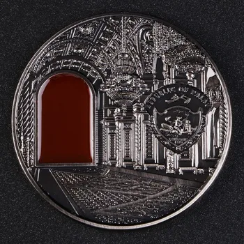 Kremli Antiik Värvi Medal Käsitöö Palau 2012 Mineraal-Art Award-winning Mälestusmündid