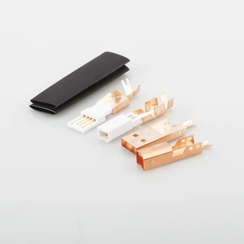 Kõrge Kvaliteediga Hi-End kullatud USB-pistik USB-A+USB-B Tüüp A-B Pistik DIY USB-Kaabel Taiwan Made