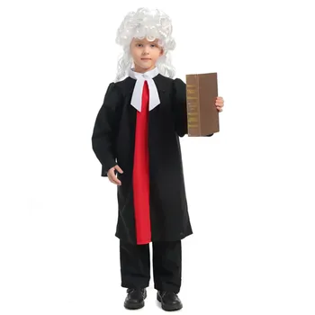 laste advokaat, kohtunik ühtne cosplay kostüümid Poiss, Tüdruk naljakas Lasteaia tulemuslikkuse riided halloween rüü