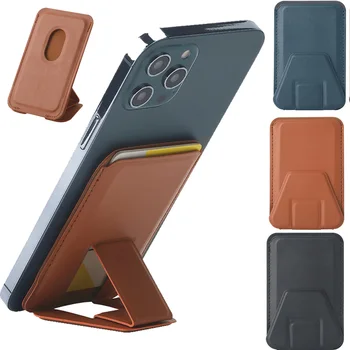 Magnetkaart Kott Rahakoti Puhul Magsafing Juhul silikageel Kaardi Kotti peita seista IPhone 12 Pro Mini Max