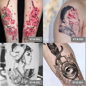 Mahla Ajutine Võltsitud Tattoo Mehed Ja Naised Taimsete Käe Tätoveering Isiksuse Väike Lill Käe Body Art Tattoo Kleebised