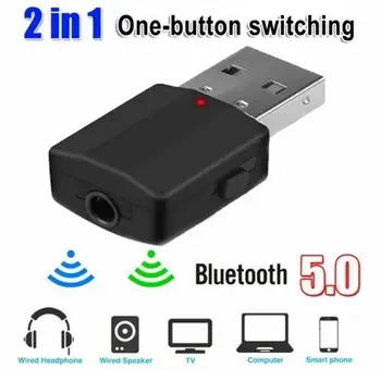 Mini 3,5 mm AUX Stereo Traadita Bluetooth-Adapter 5.0 Bluetooth-Saatja-Vastuvõtja Auto Muusika Bluetooth Saatja TV