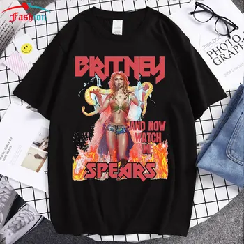 Naiste T-Särgid Mood Britney Spears Ilus Foto Print Tshirt Klassikaline Casual T-Särk Liiga Mugav Reis, T-Särgid