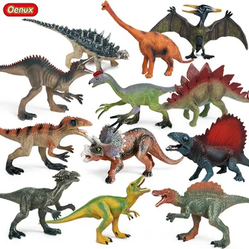 Oenux Väike Jurassic Dinosaurus Tegevus Joonis T-Rex Pterodactyl Stegosaurus Spinosaurus Dinossauro Kogumise Mudeli Kids Mänguasi Kingitus