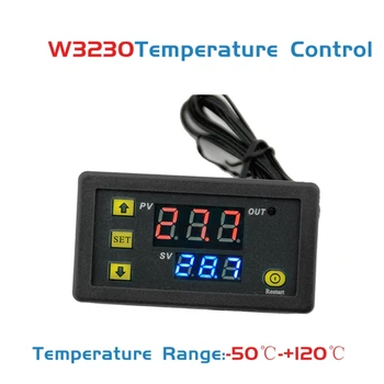 OOTDTY W3230 20A 12V Termostaat Temperatuuri Kontroller Digitaalne Termostaat Regulaator Küte Jahutus valveseadmed