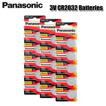 Panasonic Originaal Cr2032 Nuppu Patareid 3V Mündi Liitium Aku Vaata puldiga Kalkulaator Cr2032