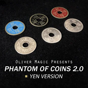 Phantom, Mündid, 2.0 (Jeen Versioon) Magic Trikke Mündid Tunduvad Värvi Muuta Magia Mustkunstnik lähedalt Illusioonid Trikkide Mentalism