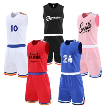 Quick-dry Mehed College Basketball Kampsunid Vormirõivad, Sport Kit Riided Noorte Korvpalli Jersey Komplekti Särgid, lühikesed Püksid Sobivad Custom