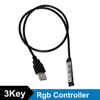 Rgb Kontroller Led riba 144W RGB Kontrolli Mini USB 1M Töötleja 5050 Led Ribad Tuled 3key Mini TV Kontroll