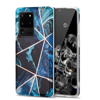 Samsung Galaxy S20 Fe A51 A71 5G Marmor Kivi Tekstuur Telefoni Juhul Värviline Pehme Katmine Geomeetriline tagakaas Silikoon Juhtudel