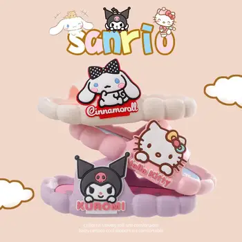 Sanrio Hello Kitty Kuromi Minu Meloodia Sussid Tüdrukud Armas Cinnamoroll Summer Cartoon Kawaii Non-Slip Vannituba Sandaalid