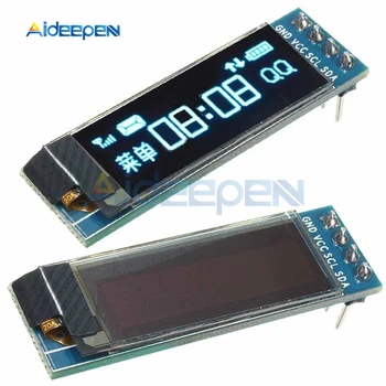 Sinine OLED LCD Ekraan DIY Moodul 0.91 Tolline 128x32 IIC I2C SSD1306 Juhi IC-KS 3.3 V 5V Arduino Jaoks PIC