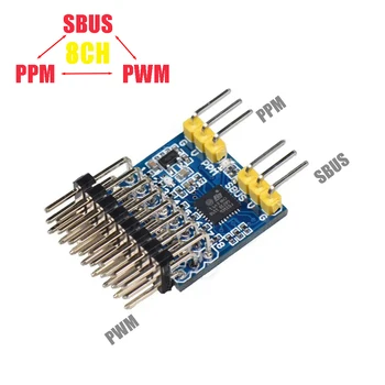 SkyArea 8CH SBUS PPM PWM Signaali Konverter Decorder Encorder jaoks FrSky FUTABA TBS 2.4 Ghz ja 900mhz Vastuvõtja