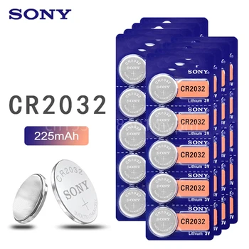Sony CR2032 3V 100% Originaal Liitium Aku Vaata puldiga Kalkulaator CR2032 2032 nööpelement Mündi Patareid