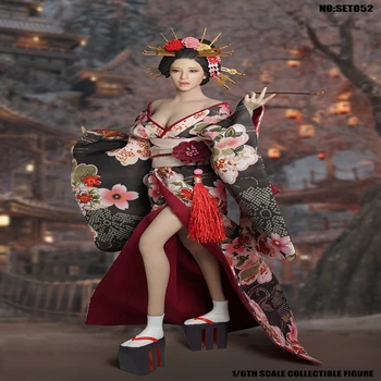 SUPER DUCK SET052 1/6 Skaala Jaapani Geisha Oiran Ilu Kostüüm Riided koos Peaga ja 12 tolline TBL PH Tegevus Joonis Keha