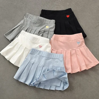 Sügisel Ja Talvel, Tüdrukud (Solid Color Kõik-kanda Ohutuse Püksid Anti - Light Pool - Pikkus Plisseeritud Seelik, Püksid