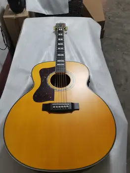 tasuta kohaletoimetamine AAA custom kitarr tüdruk poe lefty akustiline kitarr uuendada eebenipuu üks töö kaela Jumbo blond amber akustiline vasak