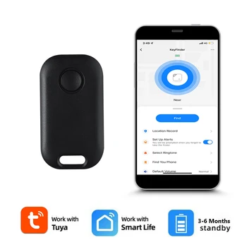 Tuya Bluetooth-ühilduva 4.0 Gps Jälgimise Seade Ultra-õhuke Key Finder kahesuunaline Alarm Anti-kadunud Finder Meeldetuletuse mobiiltelefonile