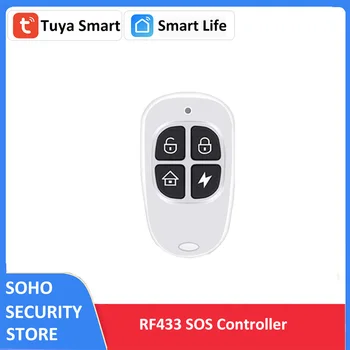 Tuya Smart RF433 pult Neli Mode Ära Koju Relvadest SOS Home Security Smart Elu RF+WIFI Sireen Hub Gateway Vaja
