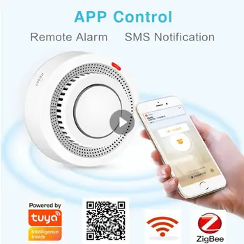 Tuya, WiFi, Zigbee Smart suitsuandur Smart Elu APP Tulekahju Alarm Sensor Home Security System Tuletõrjujatele Targa Kodu Automaatika