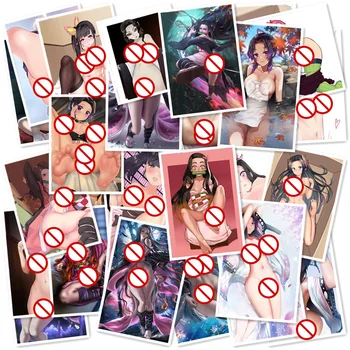 Täiskasvanud Anime Hentai Sexy Waifu Demon Slayer Plakat, Kleepsud Kitarri Kohver Sülearvuti Kleebised Graffiti Kleebis Tüdrukute Mänguasjad, Kingitused