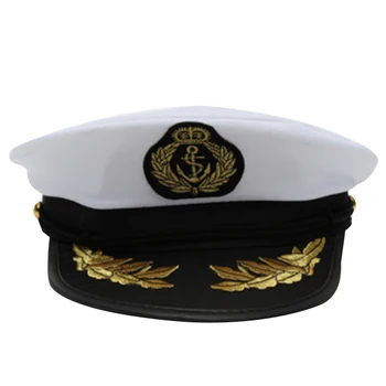 Täiskasvanud Jaht Paadi Kapten Müts Tumesinine Ühise Põllumajanduspoliitika Laeva Madrus Kostüüm Pool Fancy Kleit Must+Valge