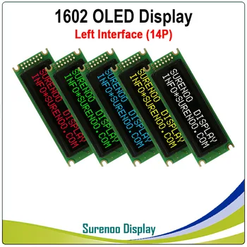 Tõeline OLED-Ekraanil, Vasakule, Paralleelselt Liides ühildub 1602 162 16*2 Märgi LCD Moodul Ekraan LCM Ekraani ehitama-WS0010
