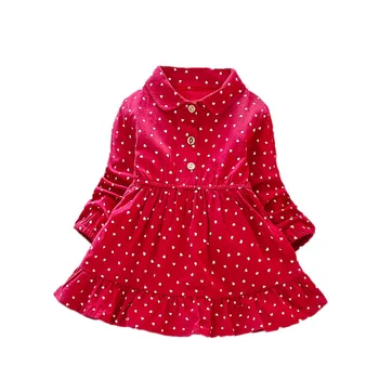 Tüdrukud Dress Kevad-Sügis Tüdrukute Riided Uus Mood Rinnamikrofon printsess kleit Baby Tüdrukud Kleit riided
