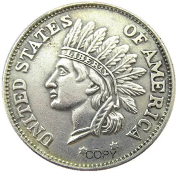USA 1851 India Dollari Mälestus hõbetatud Koopia Mündid