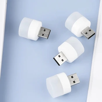 USB-Pistik Lambi Arvuti Mobile Power Laadimine USB-Väike Raamat Lambid LED-Silmade Kaitse Lugemine Kerge Väike Ring Tuli Öö Valguses