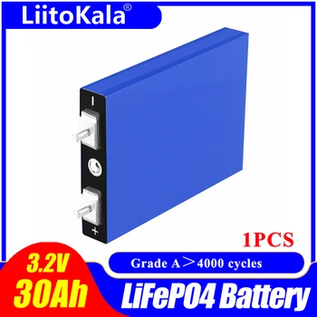 Uue A-Klassi LiitoKala 3.2 V 30Ah Lifepo4 Akut 4S 12.8 V Liitium-Raud-Fosfaat Päikese Mootorratta elektriauto 4000 Tsüklit