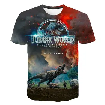 Uus Jurassic Park 3D Print T-särk Jurassic World Dinosaurus Meeste ja Naiste Mood T-Särk Lastele, Laste Tshirt Tops Poiss, Tüdruk Riided
