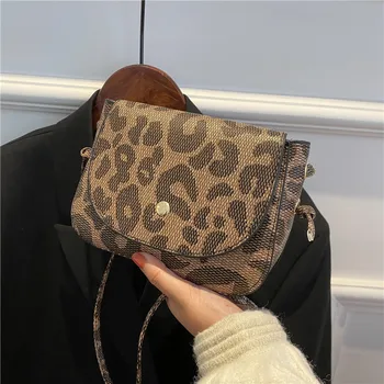 Uus Naiste Kott Luksus Disainer Käekotid Mood Daamid Klapp Leopard Messenger Vintage Naine Crossbody õlakott Naistele