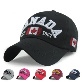 Uustulnukad Puuvill Gorras Kanada Baseball Cap Lipu Kanada Müts Snapback Adjuatable Mens Baseball Caps Brand New Täiskasvanud