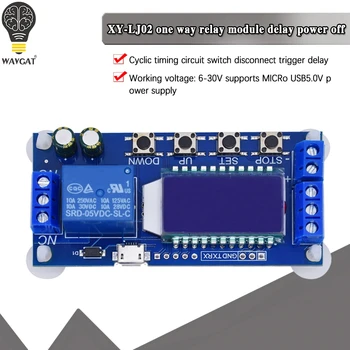 WAVGAT Micro-USB-Digitaalne LCD Ekraan, et ajaline Viivitus Relee Moodul SM 6-30V Kontrolli Multifunktsionaalne Taimer Lüliti Käivitab Tsükli XY-LJ02