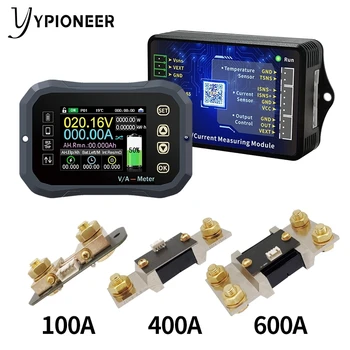 YPioneer KG-F Aku Coulometer 120V 100A 400A 600A Coulomb Arvesti Aku Indikaator Tester Power LCD Ekraan Telefon Kontroll