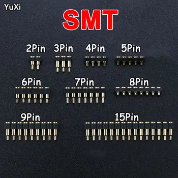 YUXI 1tk SMT Pogo Pin Pistik Pogopin Aku Kevadel Koormatud Kontakt Test Probe Võimu Eest Päise Sõrmed 2.54 Grid