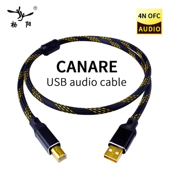 YYAUDIO L-4E6S Hifi USB-Kaabel Kõrge Kvaliteedi Usb-Kaabel (Tüüp A Tüüp B Hifi Data Kaabel DAC Ofc Audio Varjestatud Kaabel