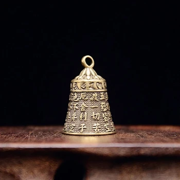 ZOCDOU 1 tk Õnnelik Brass Bell Väike Kuju Vähe Figuriin Käsitöö Joonis Ornament Miniatuurid